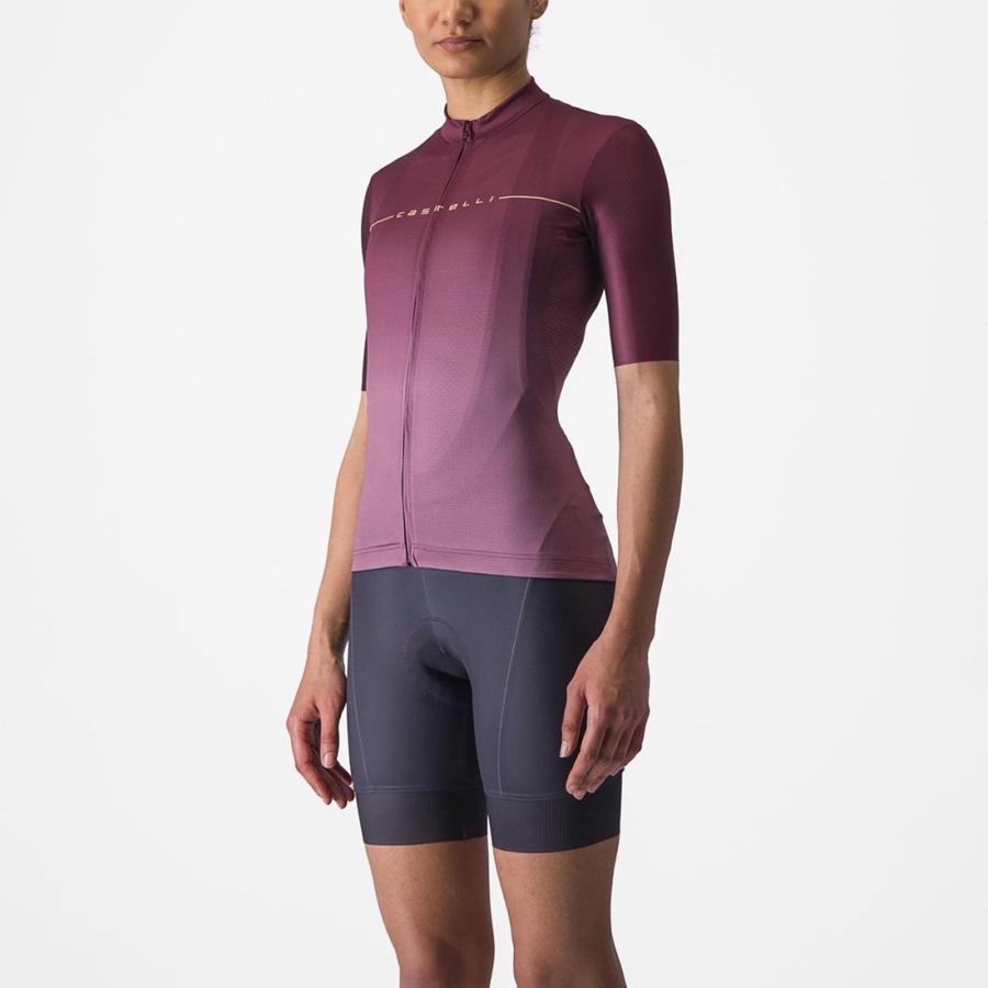 Maglia Castelli SALITA Donna Bordeaux Profondo Viola Profondo | 95140BREN