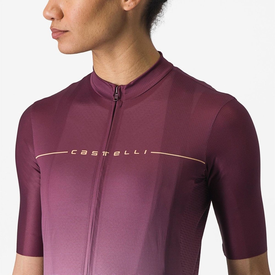 Maglia Castelli SALITA Donna Bordeaux Profondo Viola Profondo | 95140BREN