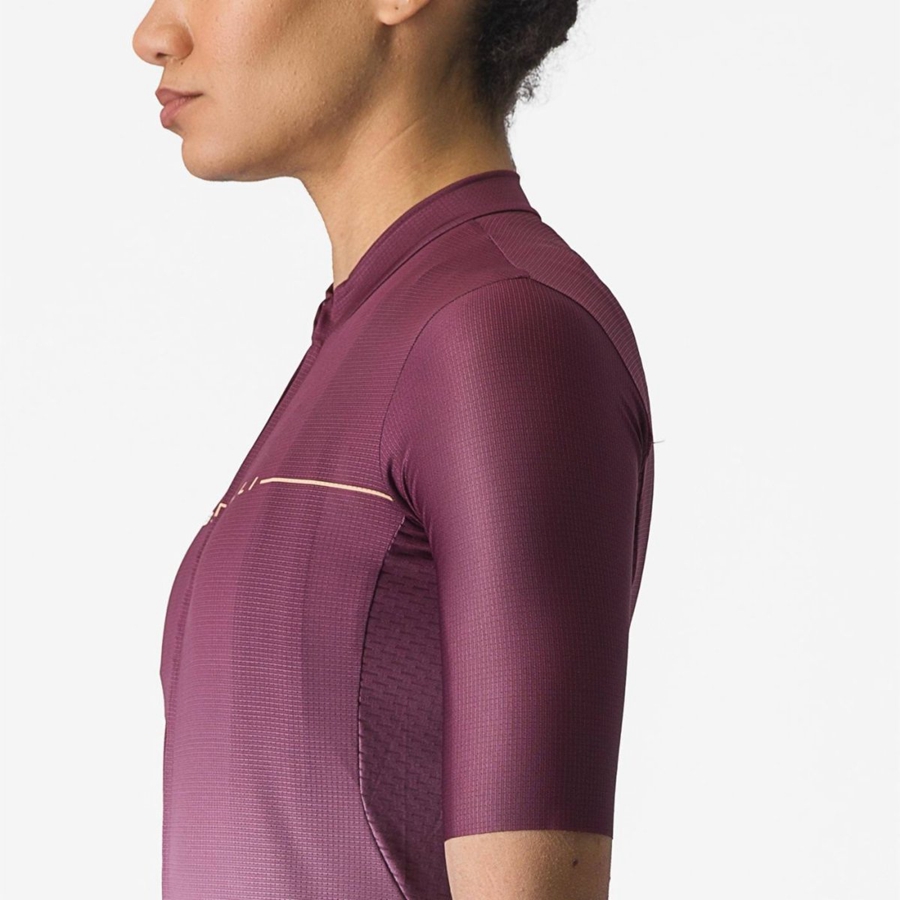 Maglia Castelli SALITA Donna Bordeaux Profondo Viola Profondo | 95140BREN