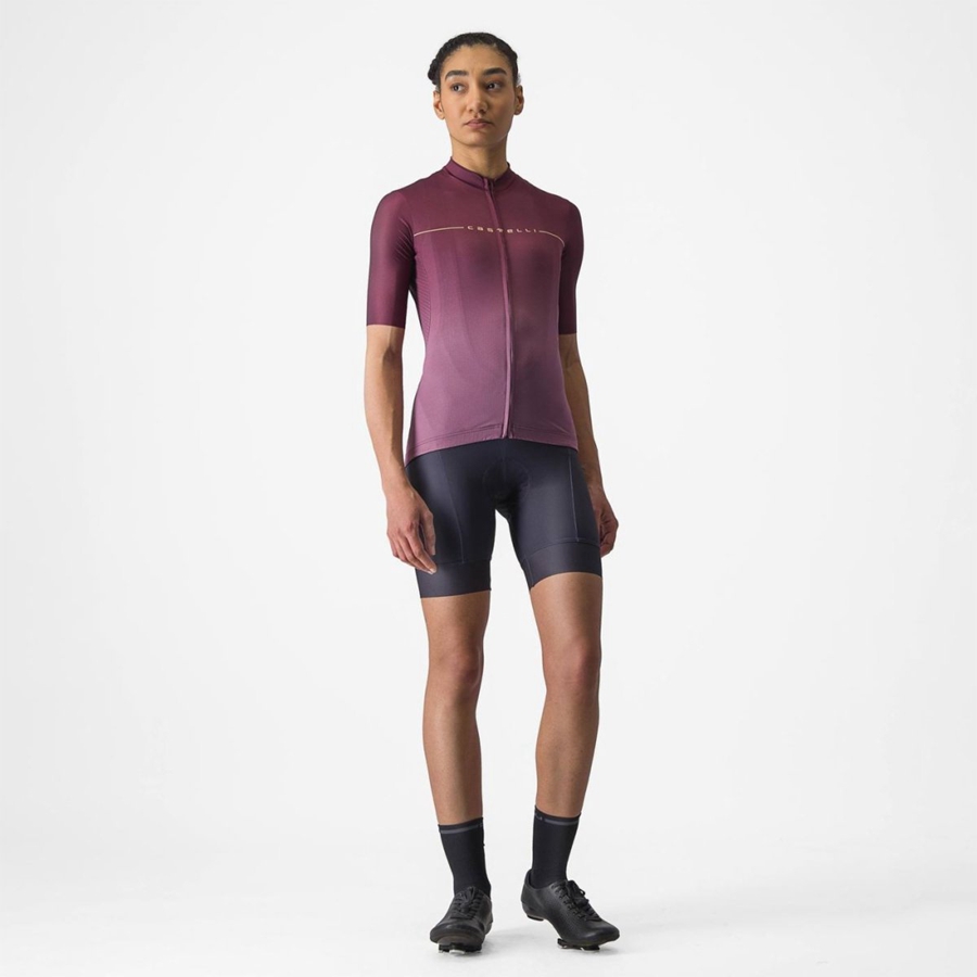 Maglia Castelli SALITA Donna Bordeaux Profondo Viola Profondo | 95140BREN