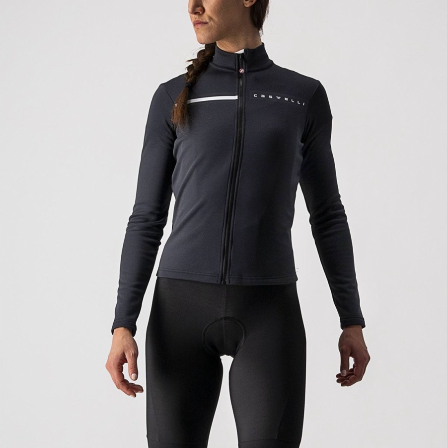 Maglia Castelli SINERGIA 2 FZ Donna Nere Bianche | 31894FUBR