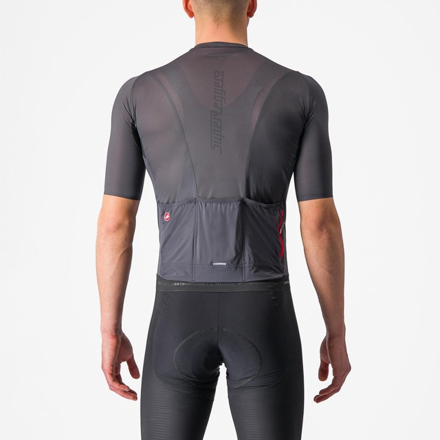 Maglia Castelli SUPERLEGGERA 3 Uomo Grigie Scuro | 30927ICQO