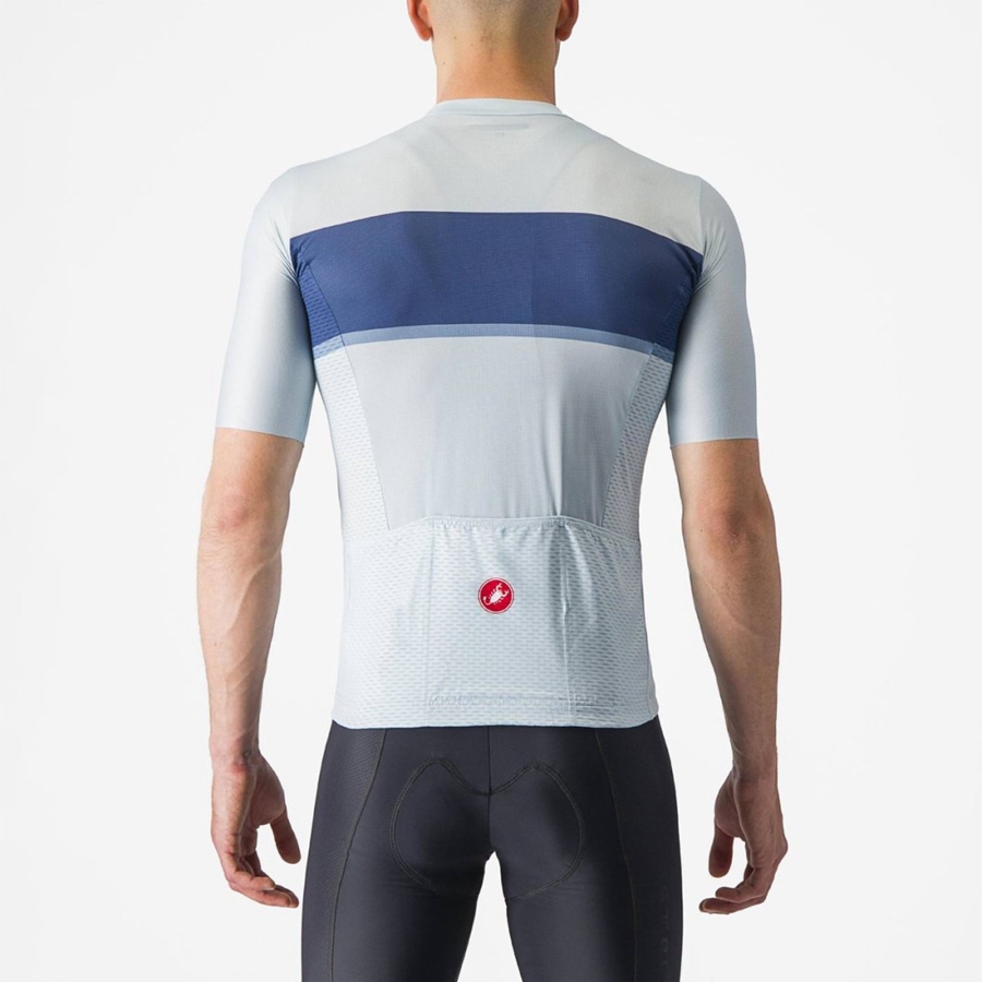 Maglia Castelli TRADIZIONE Uomo Blu Blu Grigie | 92180WAHG