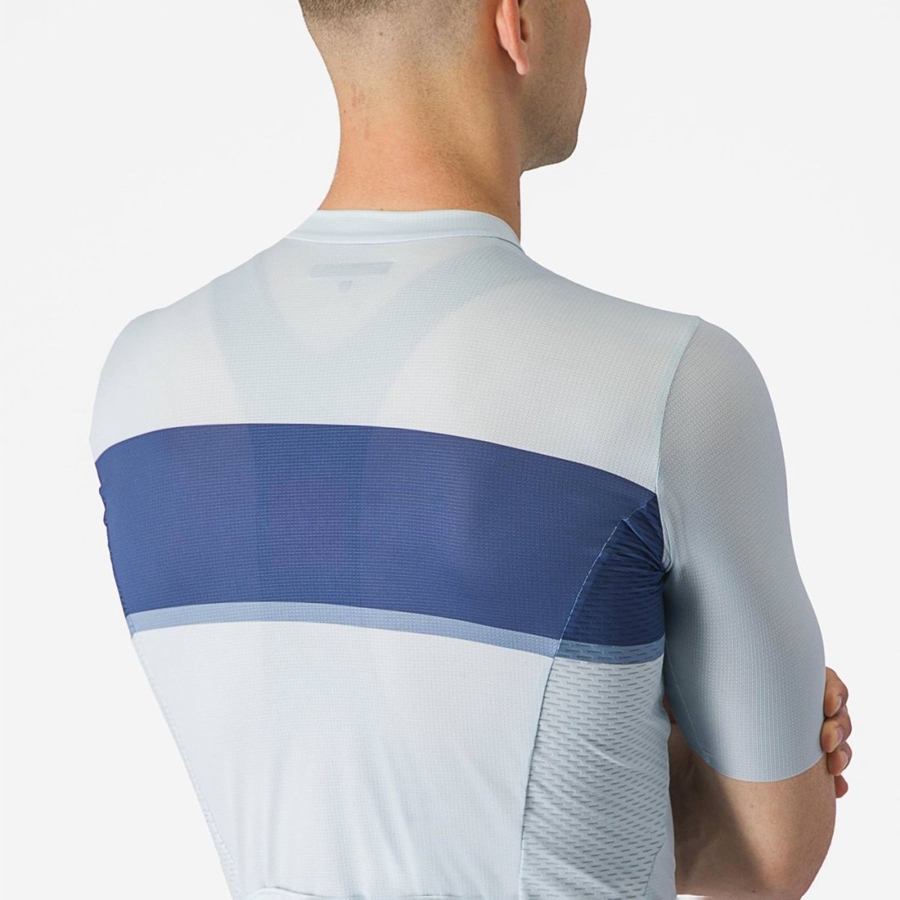 Maglia Castelli TRADIZIONE Uomo Blu Blu Grigie | 92180WAHG