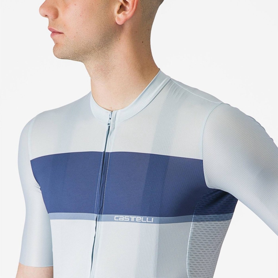 Maglia Castelli TRADIZIONE Uomo Blu Blu Grigie | 92180WAHG