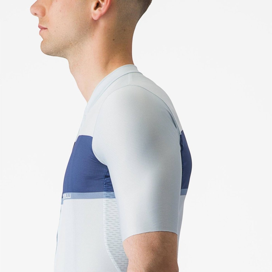 Maglia Castelli TRADIZIONE Uomo Blu Blu Grigie | 92180WAHG