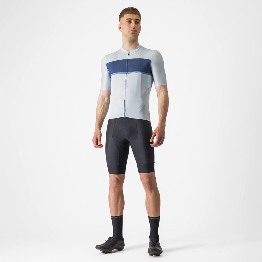 Maglia Castelli TRADIZIONE Uomo Blu Blu Grigie | 92180WAHG