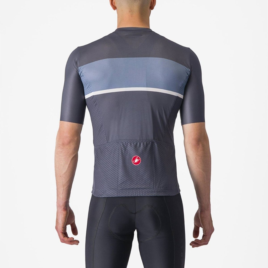 Maglia Castelli TRADIZIONE Uomo Blu Grigie Chiaro Blu | 43768RTPW