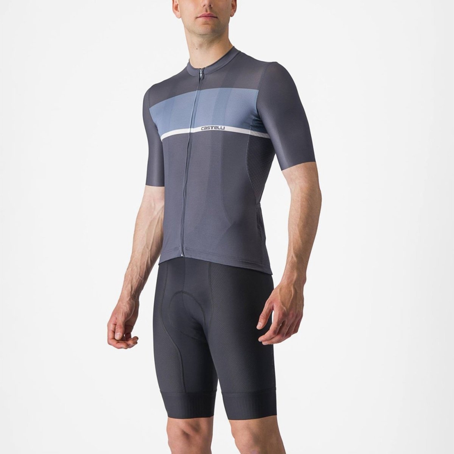 Maglia Castelli TRADIZIONE Uomo Blu Grigie Chiaro Blu | 43768RTPW