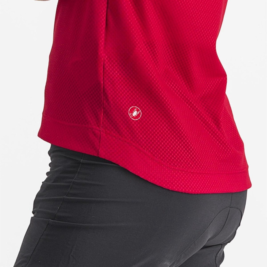 Maglia Castelli TRAIL TECH 2 W TEE Donna Rosse Scuro | 21796YLAX