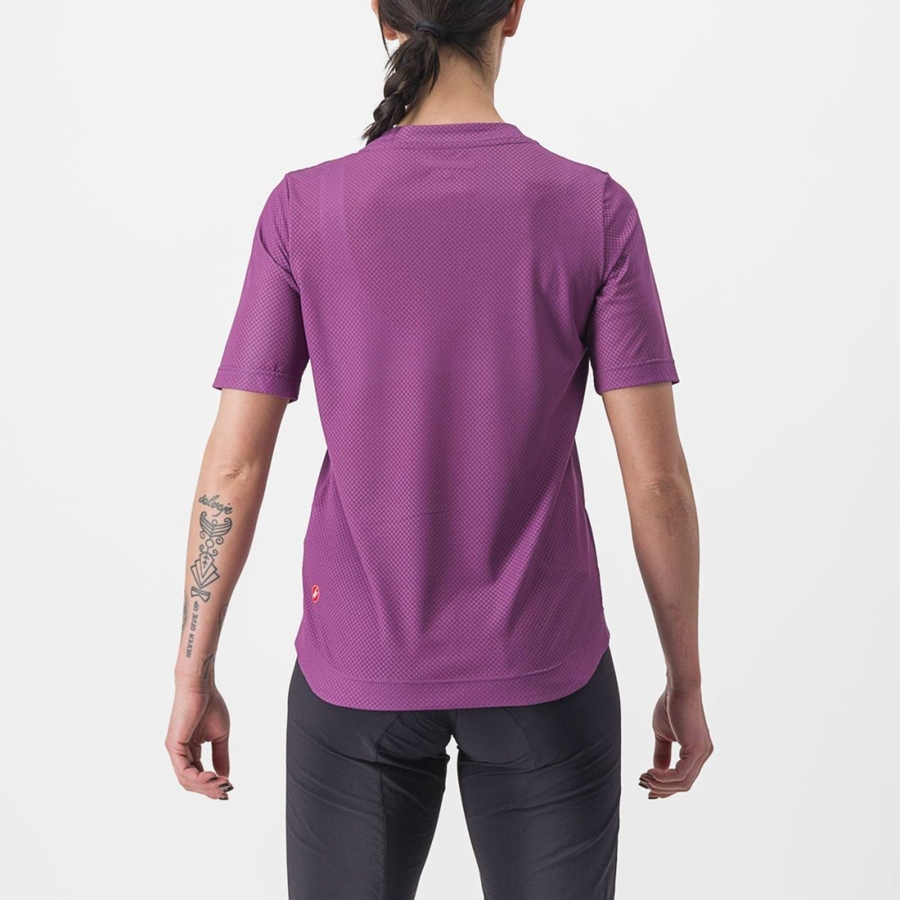 Maglia Castelli TRAIL TECH 2 W TEE Donna Viola | 64398XGSP