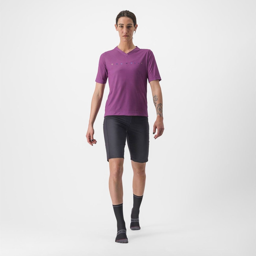 Maglia Castelli TRAIL TECH 2 W TEE Donna Viola | 64398XGSP