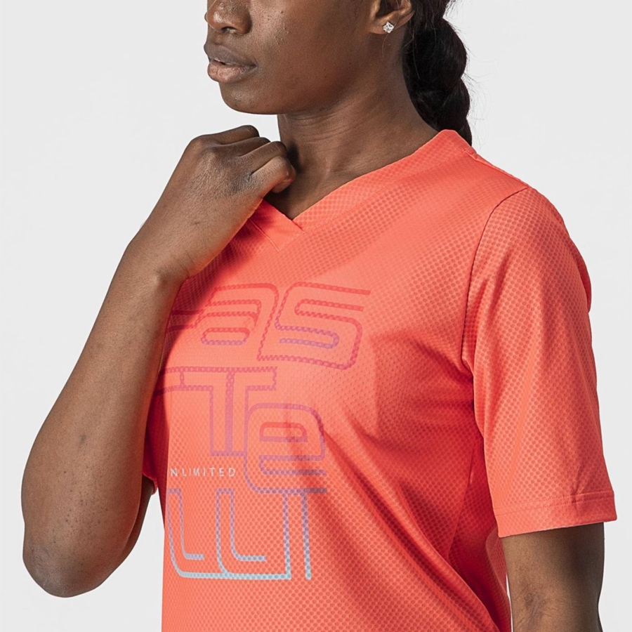 Maglia Castelli TRAIL TECH W TEE Donna Corallo | 10743YMHE