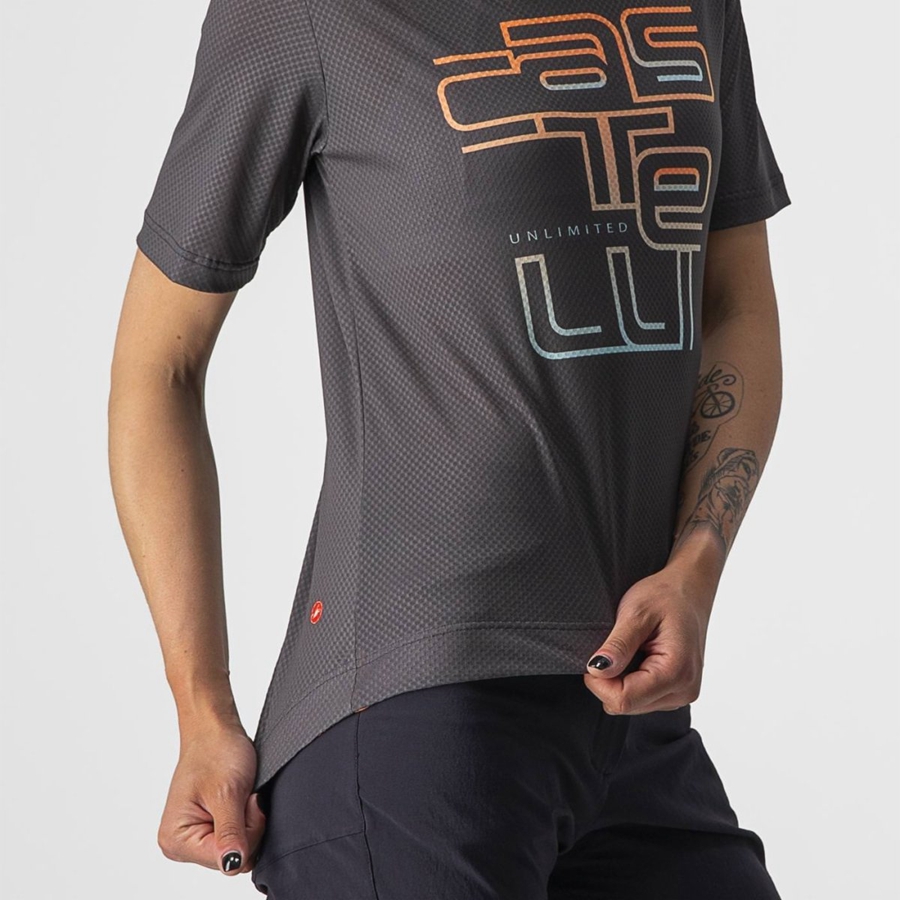 Maglia Castelli TRAIL TECH W TEE Donna Grigie Scuro | 96530OYPE