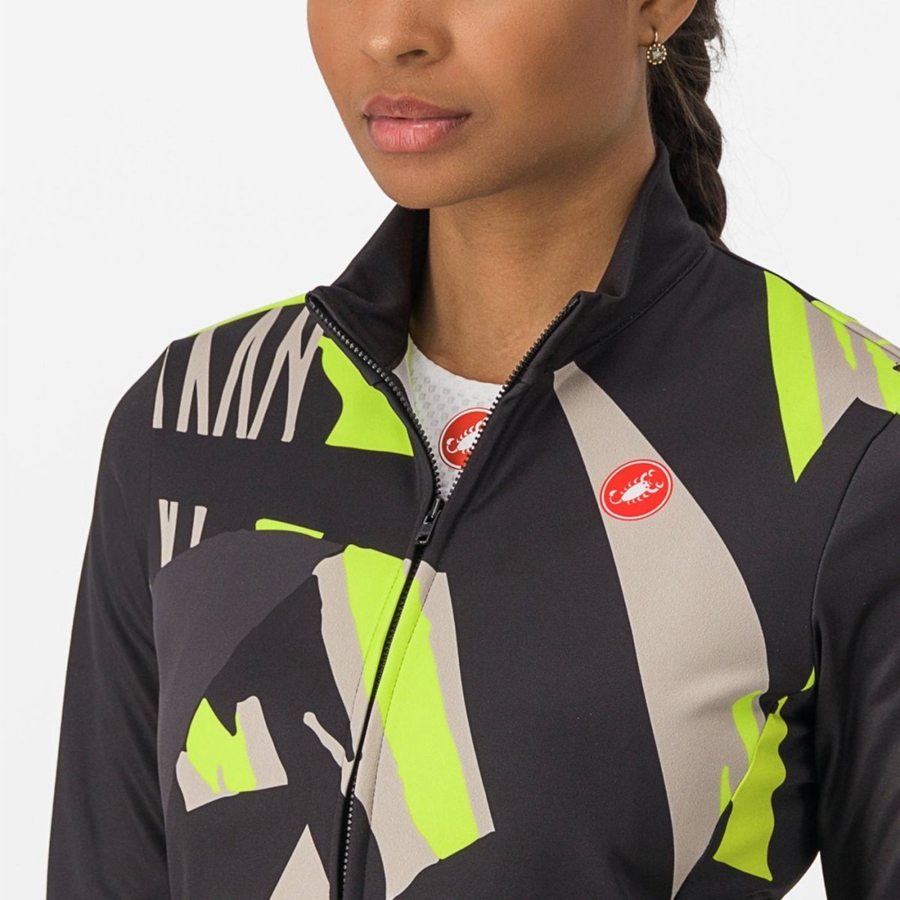 Maglia Castelli TROPICALE LS Donna Nere | 71902BGOM