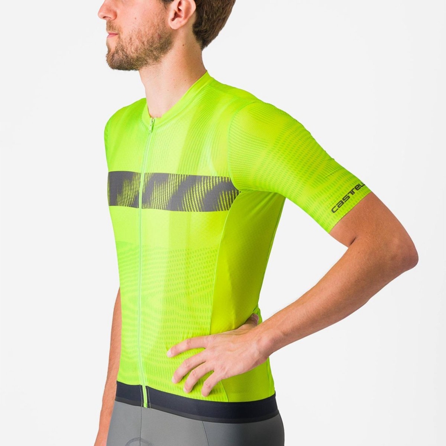 Maglia Castelli UNLIMITED ENDURANCE Uomo Verdi Chiaro Grigie Scuro | 49056ETCF