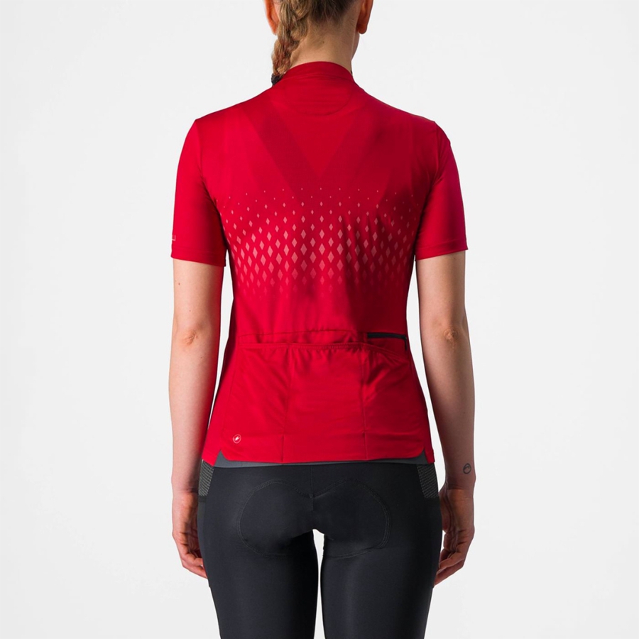 Maglia Castelli UNLIMITED SENTIERO 3 Donna Rosse Rosse | 39657NXJE