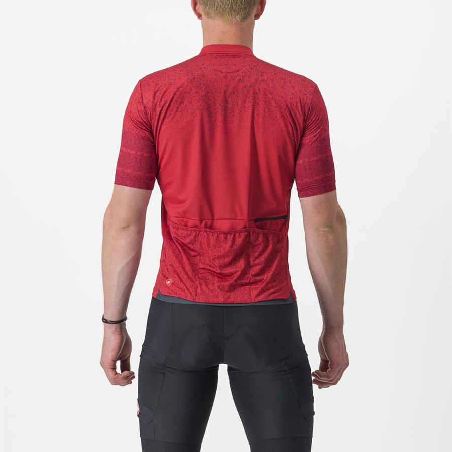 Maglia Castelli UNLIMITED TERRA Uomo Rosse Scuro | 31590OZWT