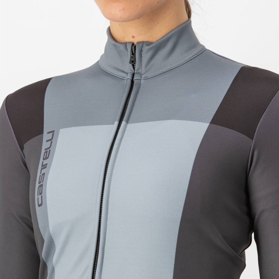 Maglia Castelli UNLIMITED W THERMAL Donna Nere Grigie | 35284WLXI