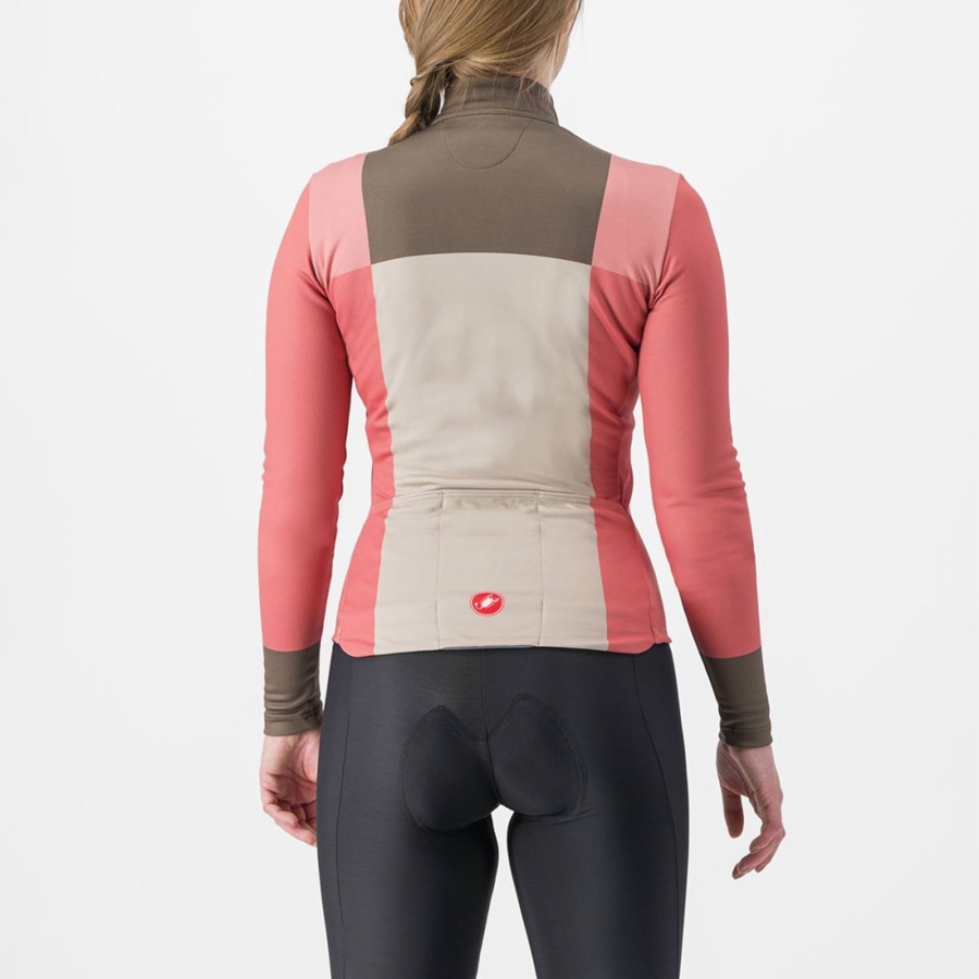 Maglia Castelli UNLIMITED W THERMAL Donna Rosse | 90762TJEB