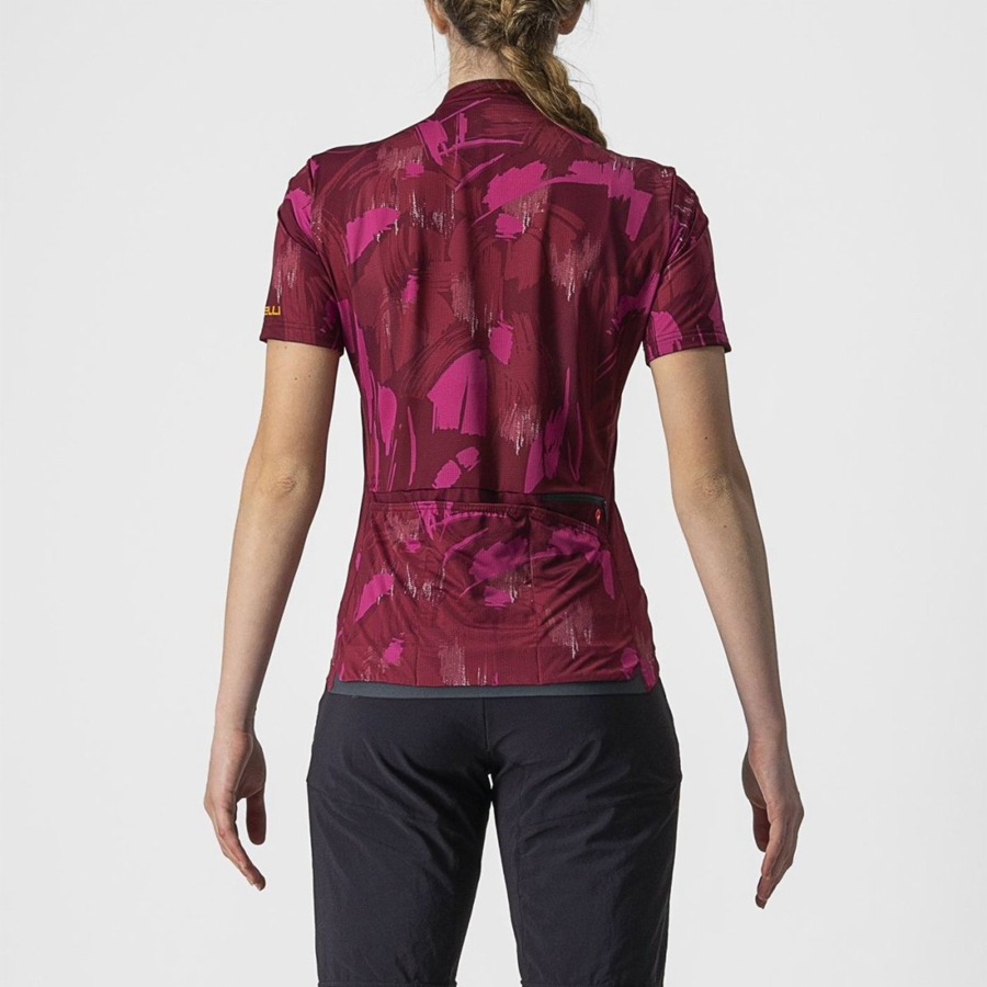 Maglia Castelli UNLTD SENTIERO Donna Rosse | 71590HMDJ