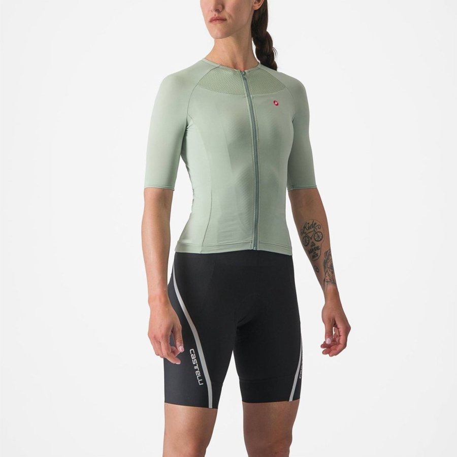 Maglia Castelli VELOCISSIMA 2 Donna Verdi Blu | 24167JDEU