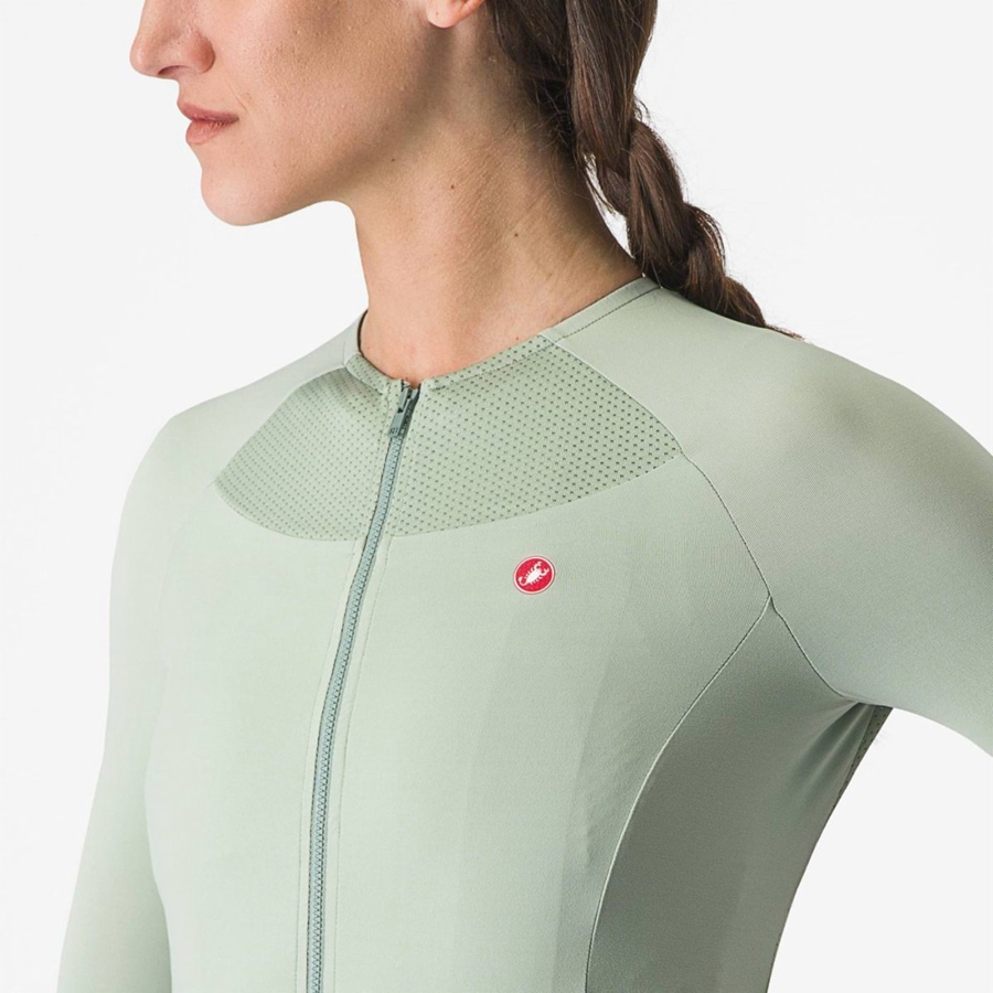 Maglia Castelli VELOCISSIMA 2 Donna Verdi Blu | 24167JDEU