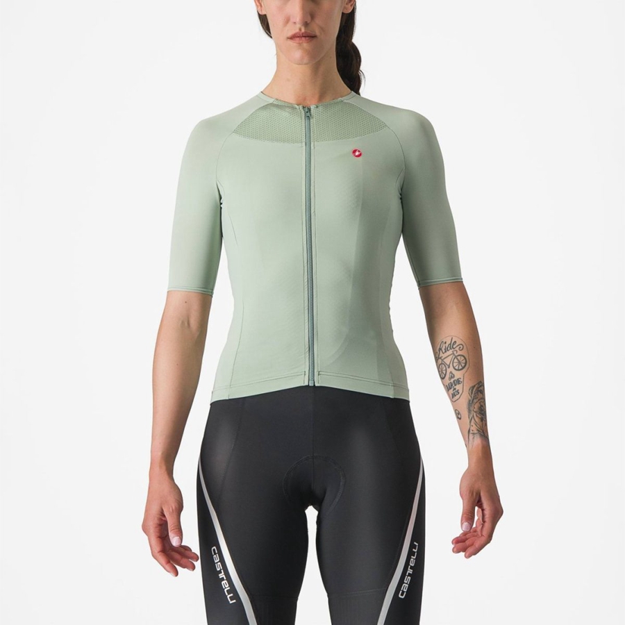 Maglia Castelli VELOCISSIMA 2 Donna Verdi Blu | 24167JDEU