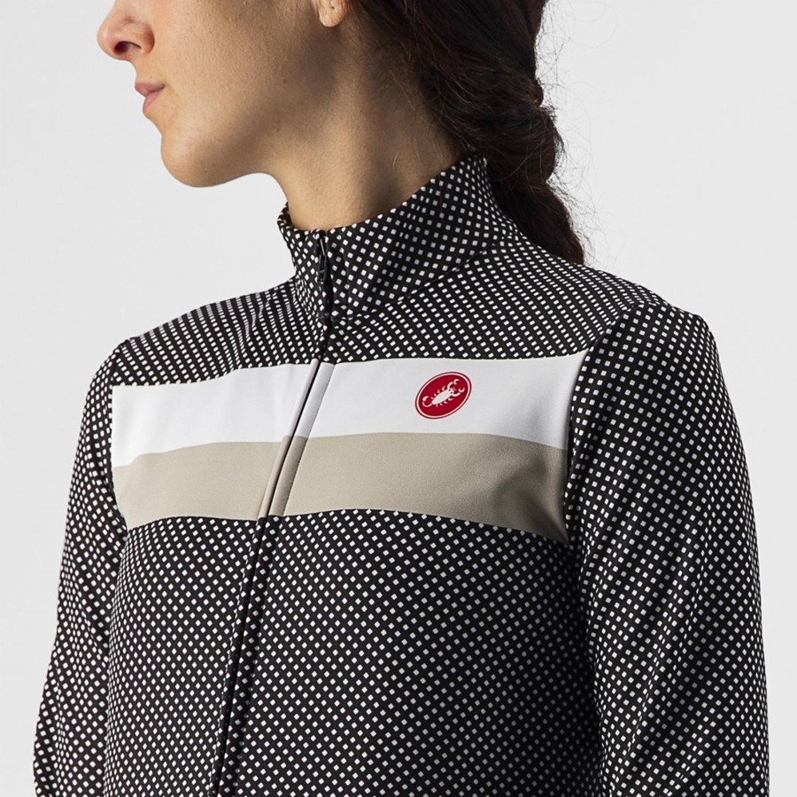 Maglia Castelli VOLARE LS Donna Nere Bianche | 20539RUFB