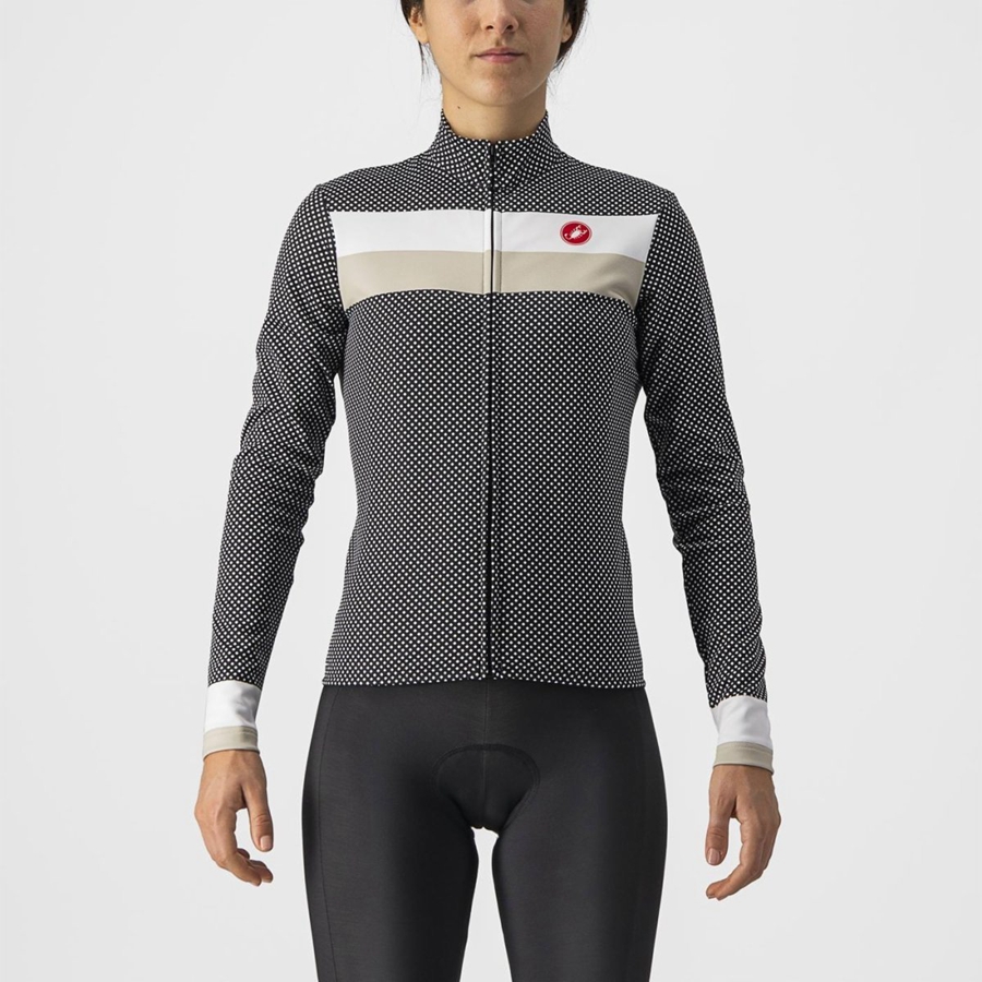 Maglia Castelli VOLARE LS Donna Nere Bianche | 20539RUFB