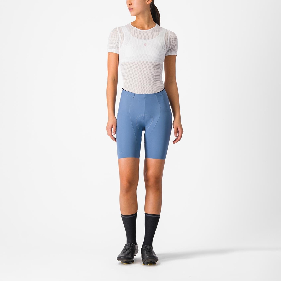 Pantaloncini Castelli FREE AERO RC W Donna Grigie Blu | 20631HDRI