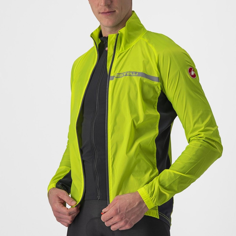 Protezione Castelli SQUADRA STRETCH Uomo Verdi Chiaro Grigie Scuro | 96340SKLZ