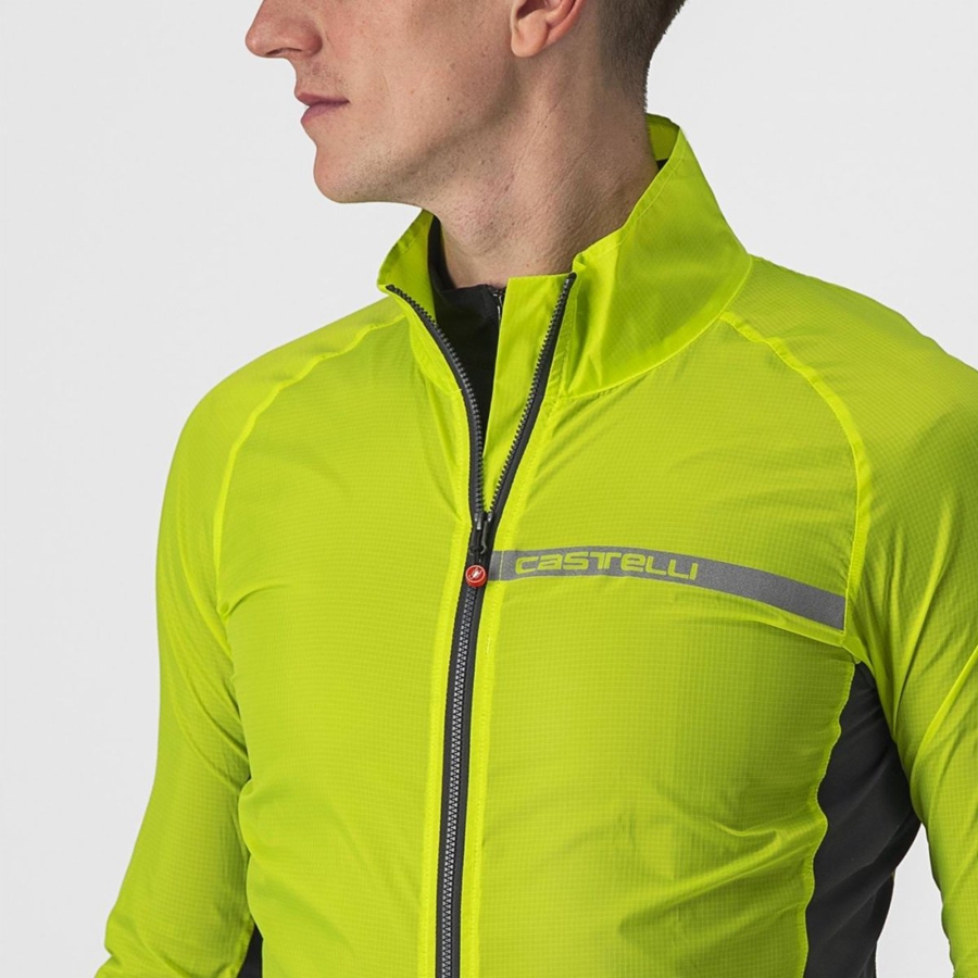 Protezione Castelli SQUADRA STRETCH Uomo Verdi Chiaro Grigie Scuro | 96340SKLZ