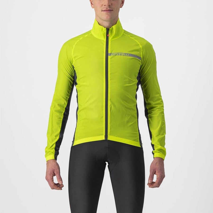 Protezione Castelli SQUADRA STRETCH Uomo Verdi Chiaro Grigie Scuro | 96340SKLZ