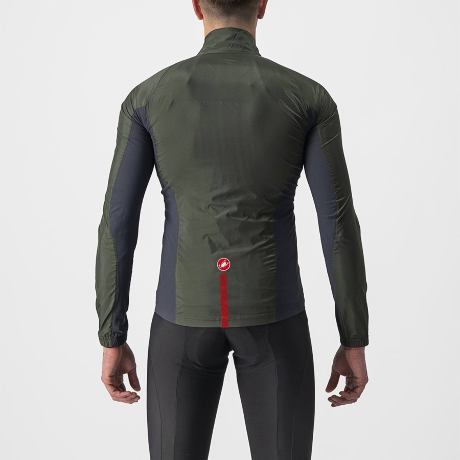 Protezione Castelli SQUADRA STRETCH Uomo Verdi Grigie Scuro | 04723KEGQ