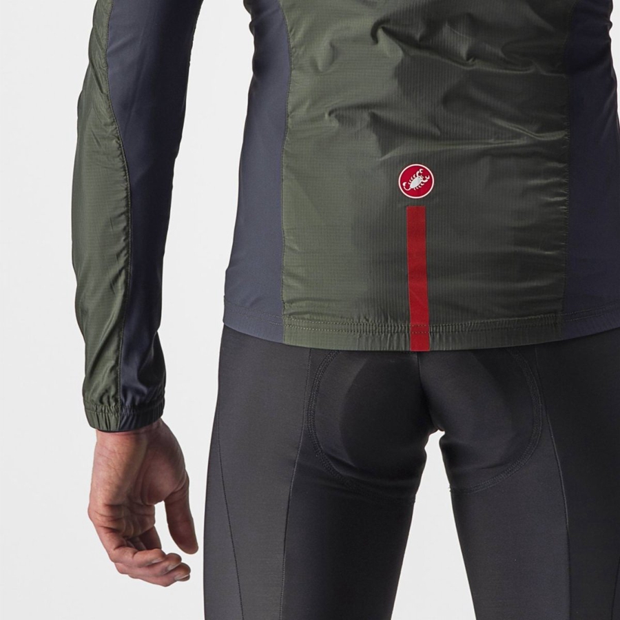 Protezione Castelli SQUADRA STRETCH Uomo Verdi Grigie Scuro | 04723KEGQ