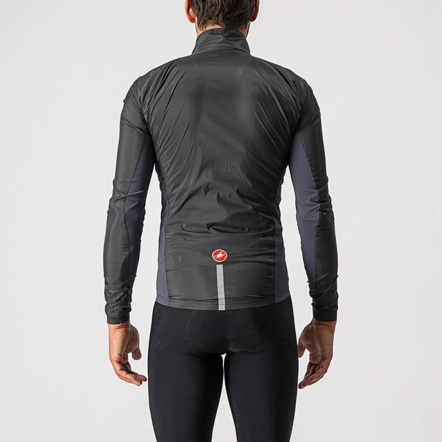 Protezione Castelli SQUADRA STRETCH Uomo Nere Grigie Scuro | 73058ZNHA