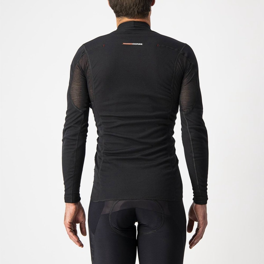 Strato Di Base Castelli FLANDERS WARM LONG SLEEVE Uomo Nere | 85923CWLK