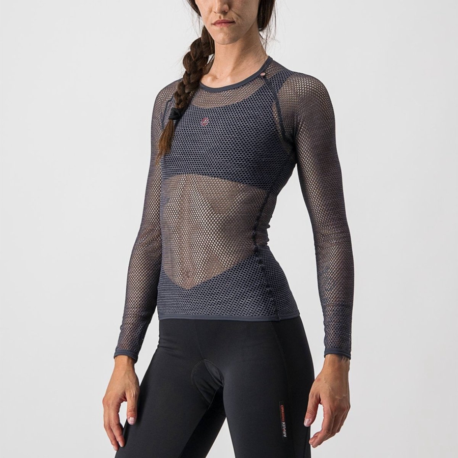 Strato Di Base Castelli MIRACOLO W LONG SLEEVE Donna Grigie | 21635LJNK