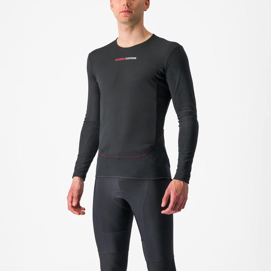 Strato Di Base Castelli PROSECCO TECH LONG SLEEVE Uomo Nere | 17954PZUJ