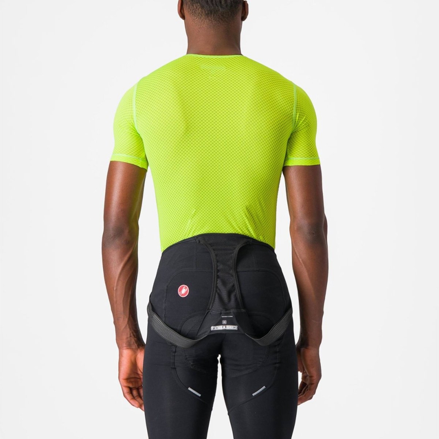 Strato Di Base Castelli PRO MESH 2.0 SHORT SLEEVE Uomo Verdi Chiaro | 45306ATLH