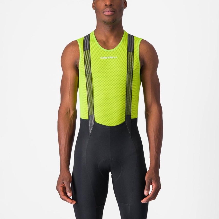 Strato Di Base Castelli PRO MESH 2.0 SLEEVELESS Uomo Verdi Chiaro | 79586EBUV