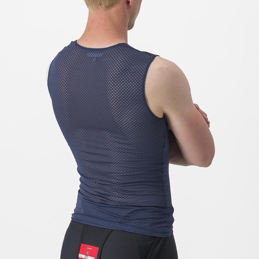 Strato Di Base Castelli PRO MESH 2.0 SLEEVELESS Uomo Blu | 09768MZBC