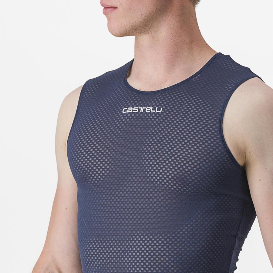 Strato Di Base Castelli PRO MESH 2.0 SLEEVELESS Uomo Blu | 09768MZBC