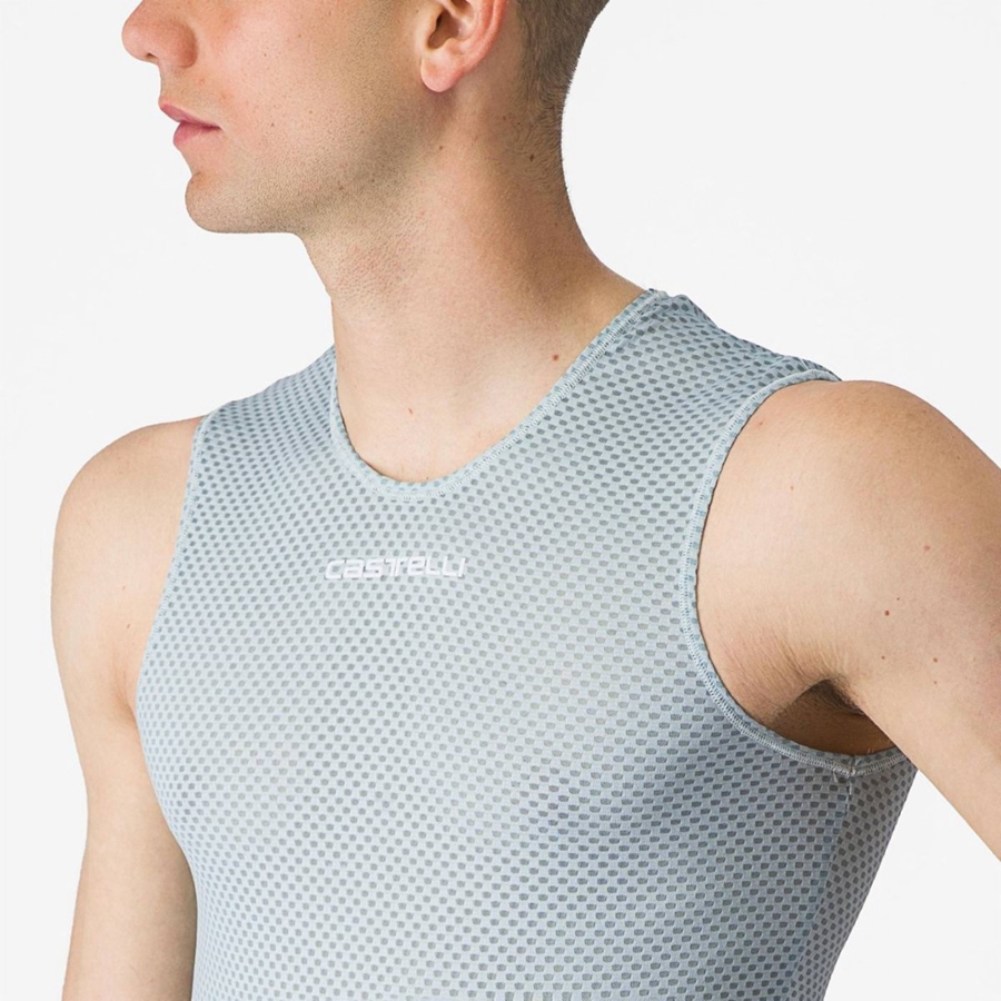 Strato Di Base Castelli PRO MESH 2.0 SLEEVELESS Uomo Blu | 47293KYPO