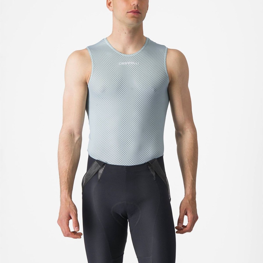 Strato Di Base Castelli PRO MESH 2.0 SLEEVELESS Uomo Blu | 47293KYPO