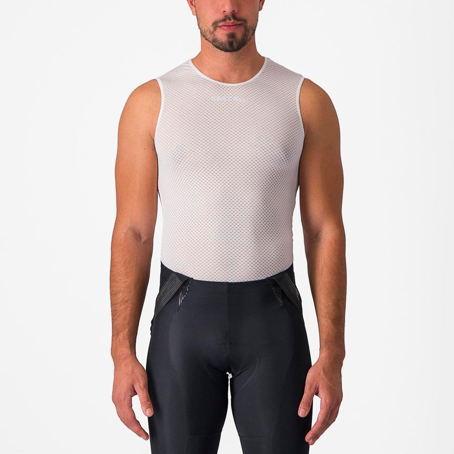 Strato Di Base Castelli PRO MESH 2.0 SLEEVELESS Uomo Bianche | 37612MNYE