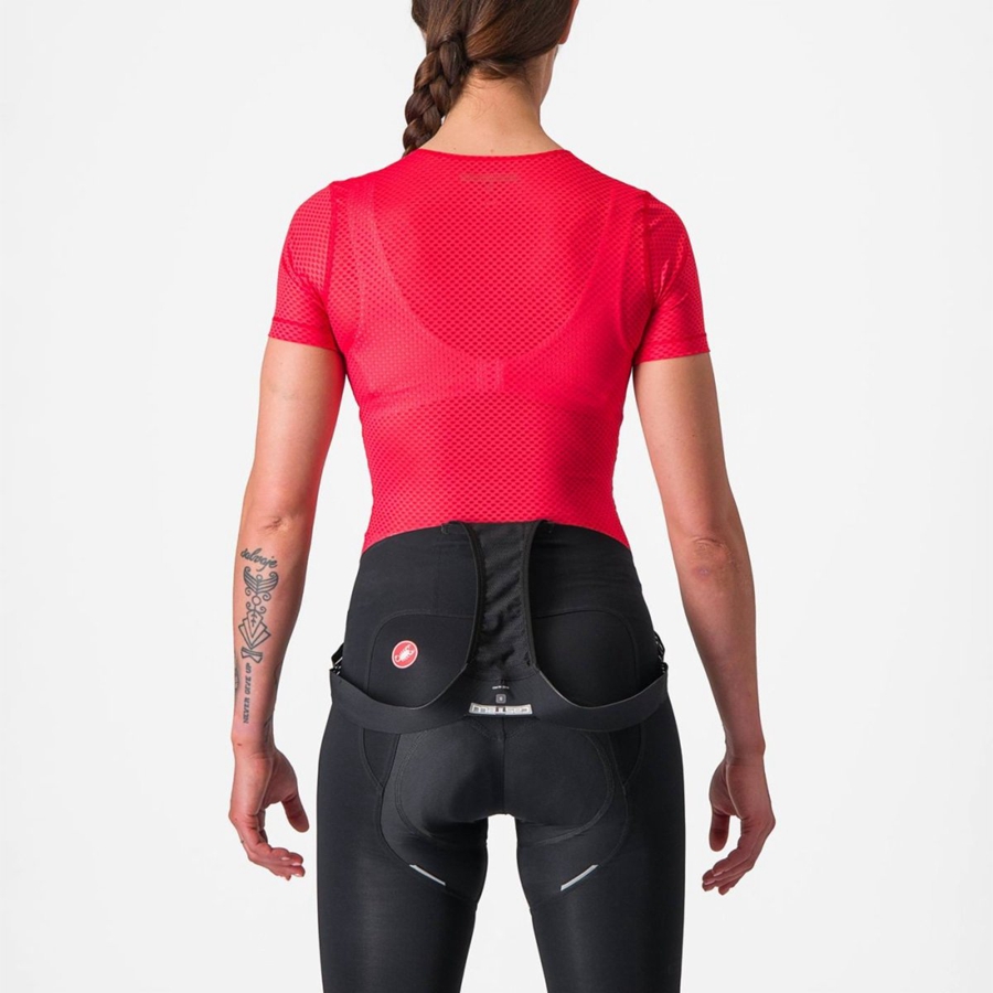 Strato Di Base Castelli PRO MESH W SHORT SLEEVE Donna Rosse | 59821VKIO