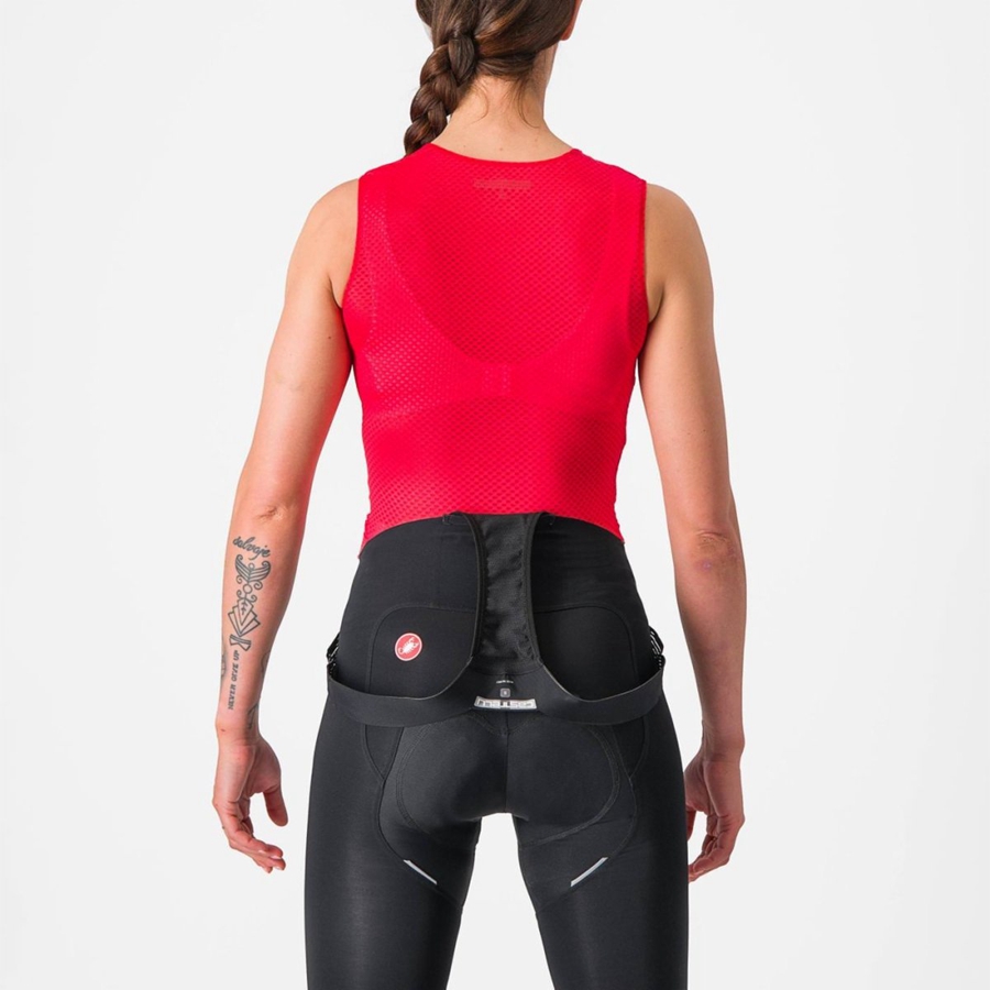 Strato Di Base Castelli PRO MESH W SLEEVELESS Donna Rosse | 26547DKCQ