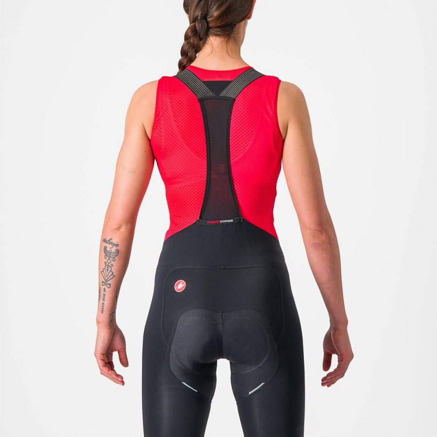 Strato Di Base Castelli PRO MESH W SLEEVELESS Donna Rosse | 26547DKCQ